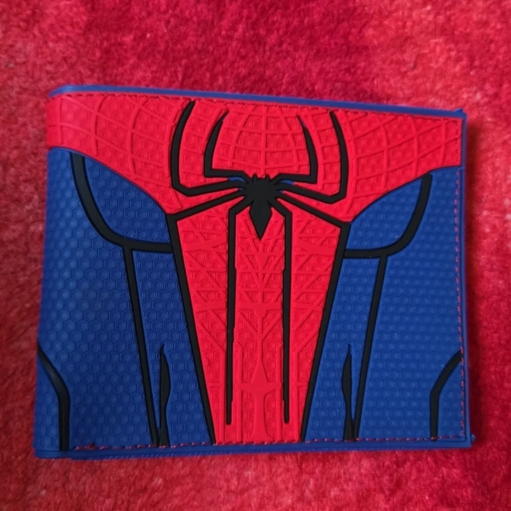 New Spiderman marvel comic anime manga leather wallet